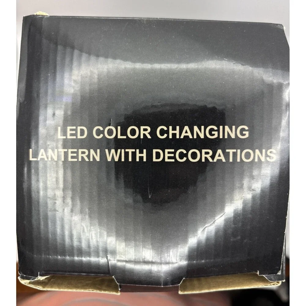 White LED Color Changing Lantern Harvest & Christmas New In Box With Remote